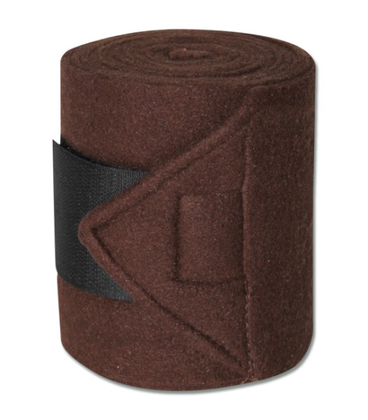 Fleecebandagen braun 4er SET