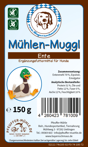 Mühlen-Muggl Geflügel Getreide- & Glutenfrei 150g