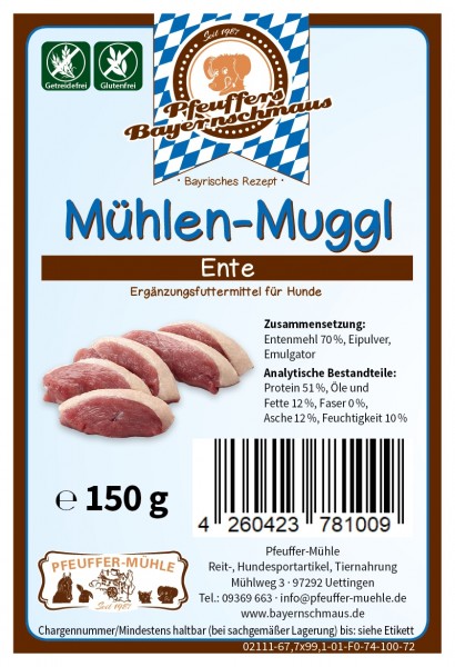 Mühlen-Muggl Ente Getreide- & Glutenfrei 150g