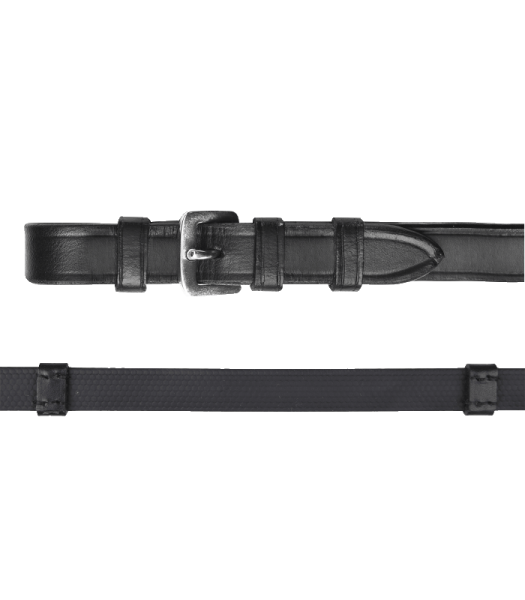 Waldhausen Gummizügel mit Stegen schwarz WB