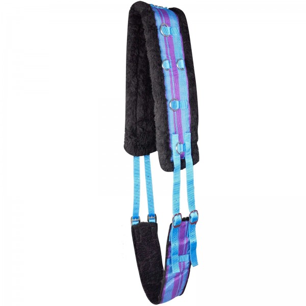 Longiergurt azurblau / lila WB