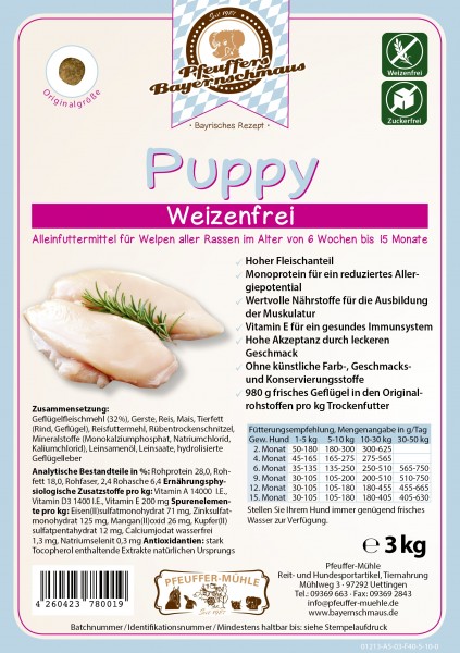 Pfeuffers Puppy weizenfrei 3kg