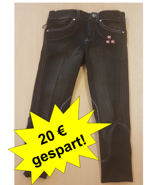 Kinderreitjeans ELT Annie, schwarz, Gr.122