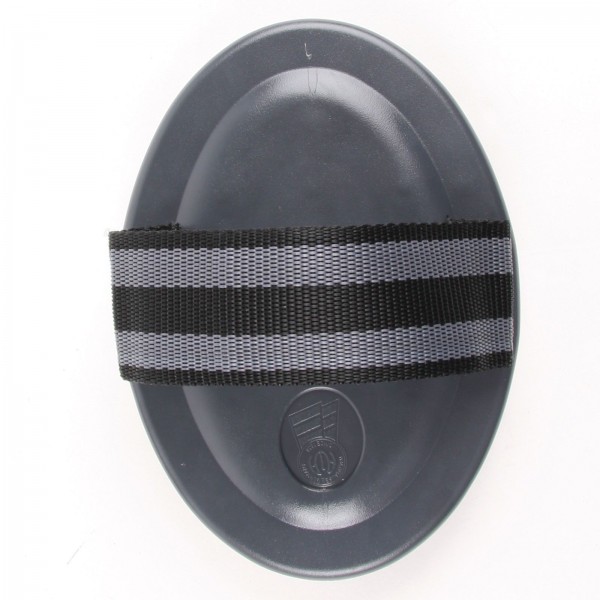 Gummi-Striegel Premium grau schwarz
