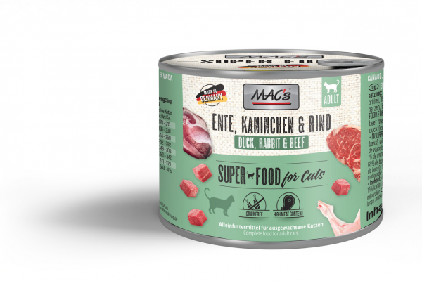 MAC´s Cat Ente Kaninchen Rind 200g