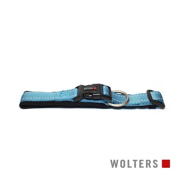 WOLTERS Halsband Soft&Safe reflek 55-60cm aqua/sch