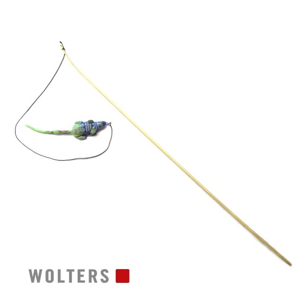 WOLTERS Spielangel Maus mit Katzenminze 120cm
