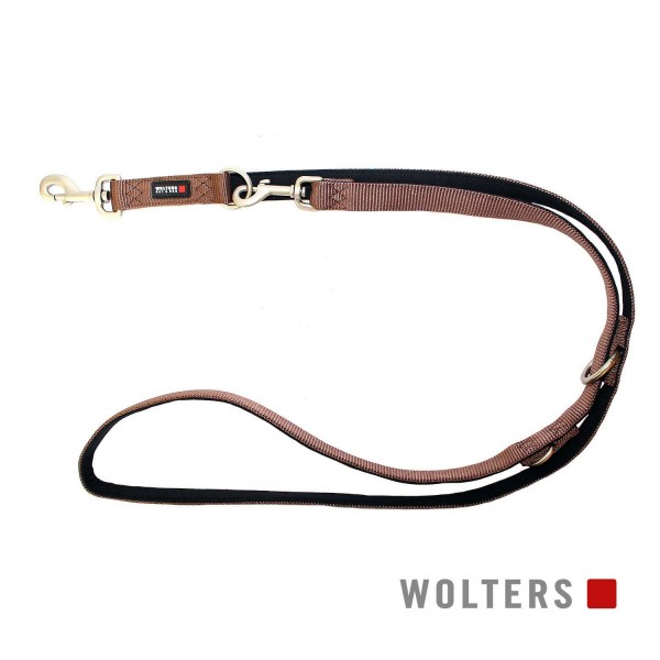 WOLTERS Leine Prof. Comf. 200cmx15mm tabac/schwarz
