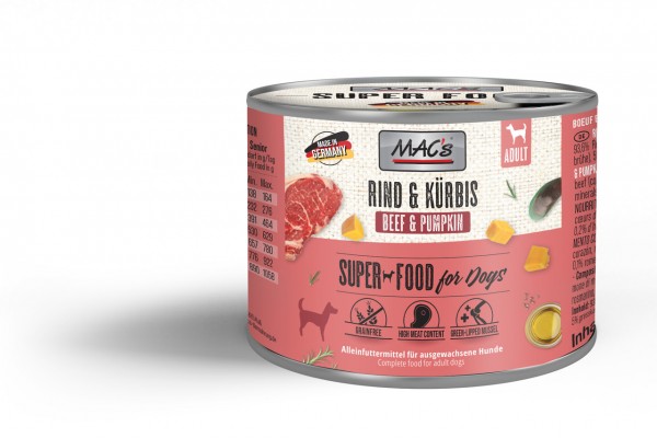 MAC´s Dog Rind & Kürbis 200g