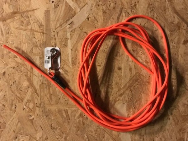 fwf BioThane-Leine rund o.Handschlaufe 6,4mm/600cm