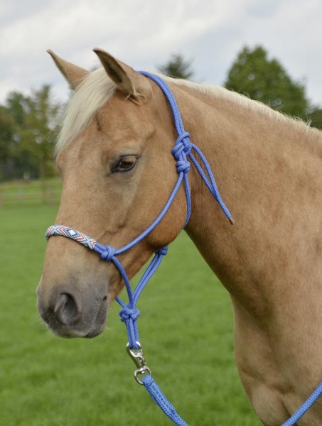 Busse Knotenhalfter INDIAN SPIRIT ozeanblau VB