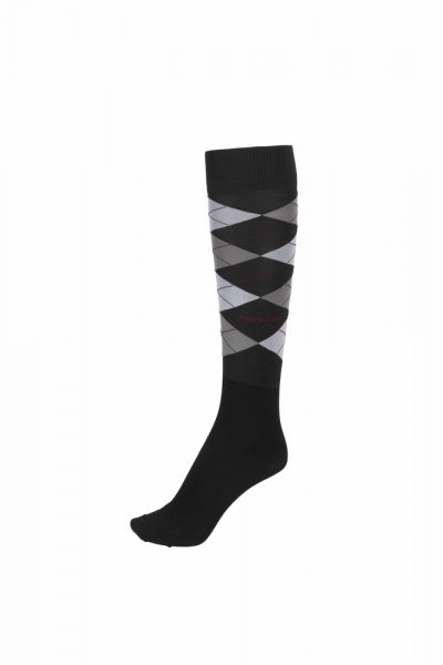 PIKEUR KNEE SOCKS CHECKED 4735 SPORT black 35-38