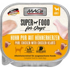 MAC´s Dog Schale Huhn pur mit Gefl.herzen 150g