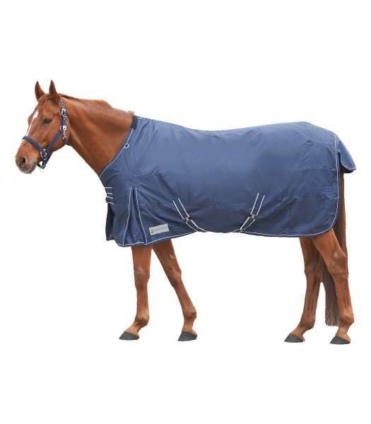 Outdoordecke Economic Fleece marine/weiß 105 cm