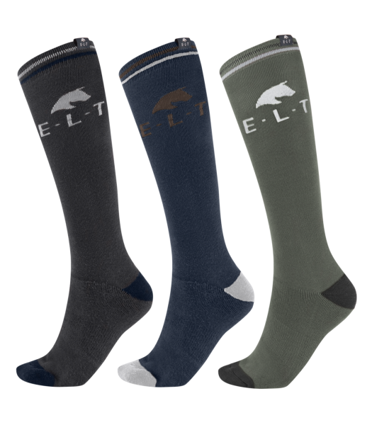 REITERSOCKEN HORSE asphalt/nachtblau/khaki L