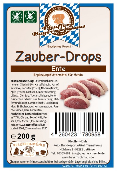 Zauber-Drops Ente Getreide- & Glutenfrei 200g