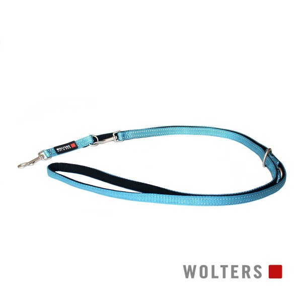 WOLTERS Leine Soft&Safe reflek 200cmx15mm aqua/sch