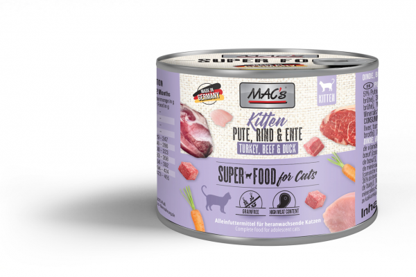 MAC´s Cat Kitten Pute, Rind, Ente 200g