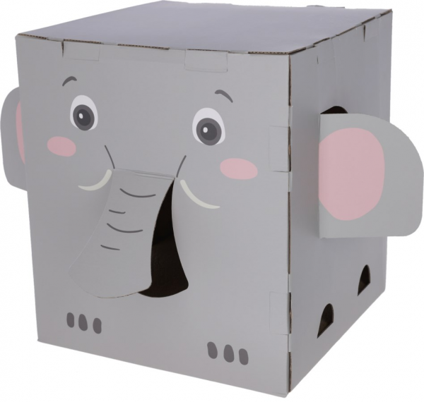 Katzenkratzhaus Elefant 35x35x39cm