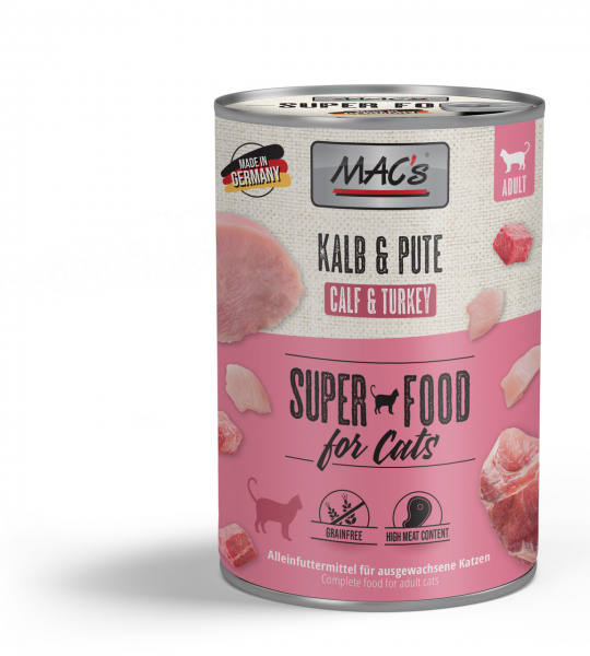 MAC´s Cat Kalb und Pute getreidefrei 400g