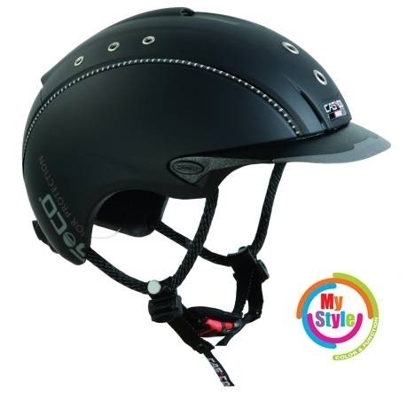 Casco Mistrall schwarz-titan Gr. L + Biese