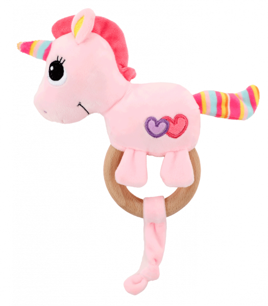BABYRASSEL EINHORN MIT BEISSRING