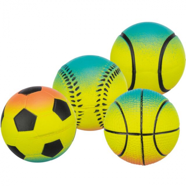 Neonball im Display, Moosgummi 7 cm
