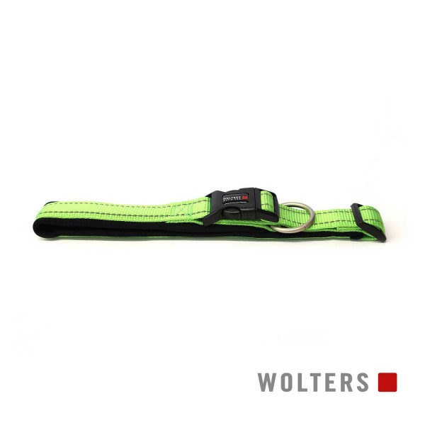 WOLTERS Halsband Soft&Safe reflek 55-60cm lime/sch