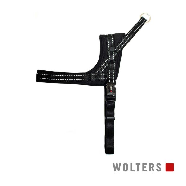 WOLTERS Geschirr Soft&Safe reflek 55-65cm schw/sch