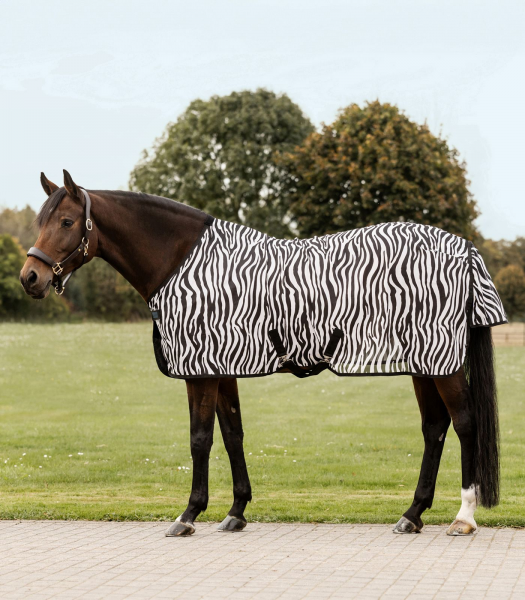 Fliegendecke Zebra mit Kreuzgurten 135 cm