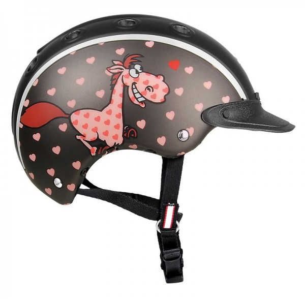Casco Nori Comic schwarz Herzchen Gr. 52-56