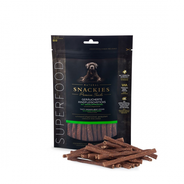 Snackies Rindfleischsticks m. Grünlippmuschel 170g