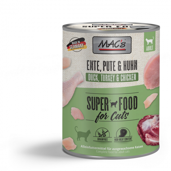 MAC´s Cat Ente, Pute, Huhn 800g getreidefrei