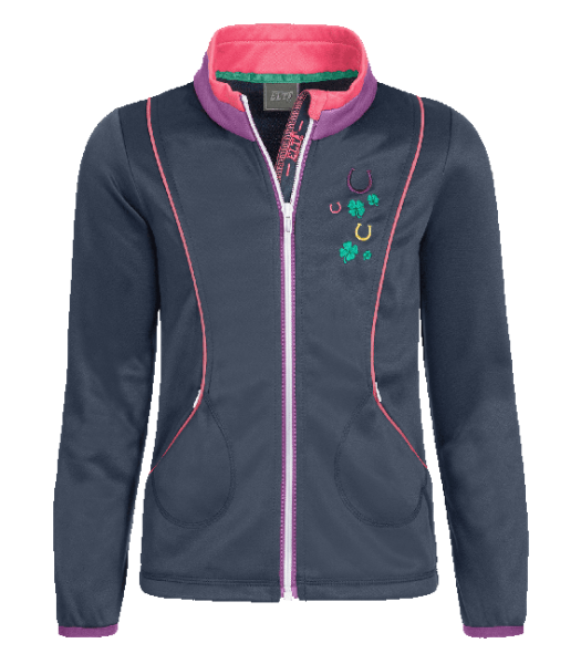 Kinder Fleecejacke Lucky Jule, nachtblau, 104/110
