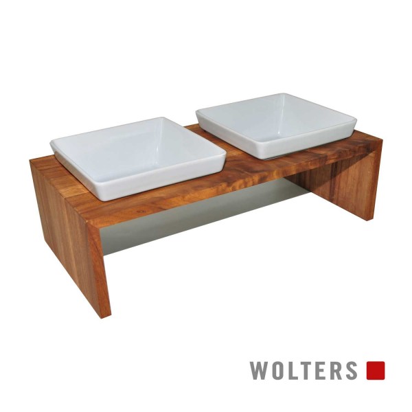 WOLTERS Meshidai Doppelnapf Gr.S teak