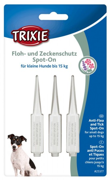 Floh und Zeckenschutz Spot On Hund bis 15kg 3x3ml