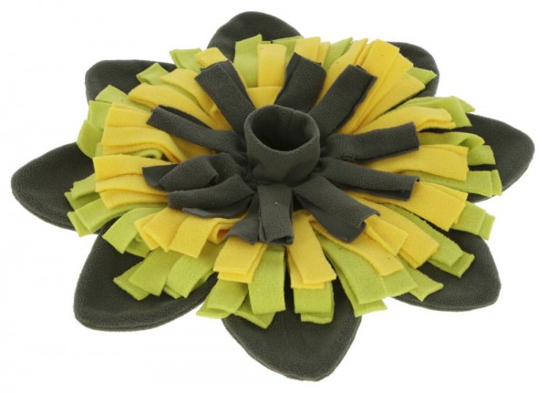 Schnüffelteppich Sunflower gelb/grün, Ø 60cm