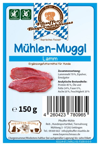Mühlen-Muggl Lamm Getreide- & Glutenfrei 150g