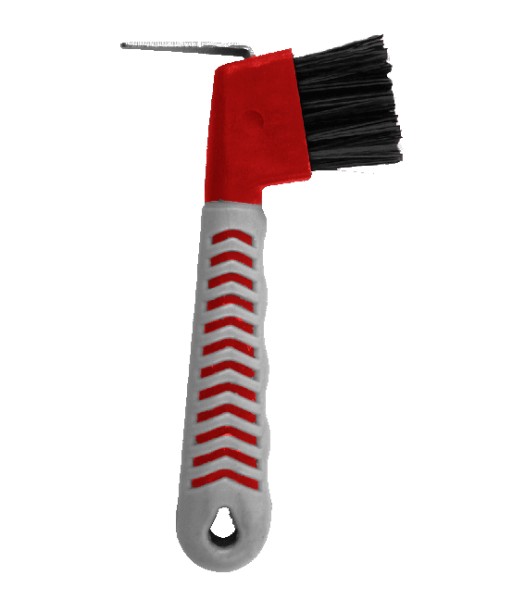 HOOF-PICK Hufkratzer GRIPPY rot/grau