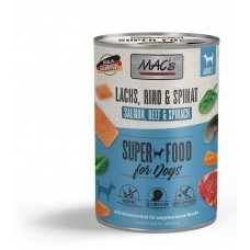 MAC´s Dog Lachs mit Pasta & Spinat 400g