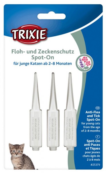 TRIXI Floh- und Zeckenschutz Spot On Katze 3 x06ml