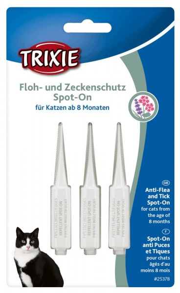 TRIXI Floh- und Zeckenschutz Spot On Katze 3 x 1ml