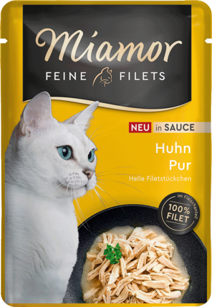 Miamor Feine Filets Huhn Pur in Sauce 100 g