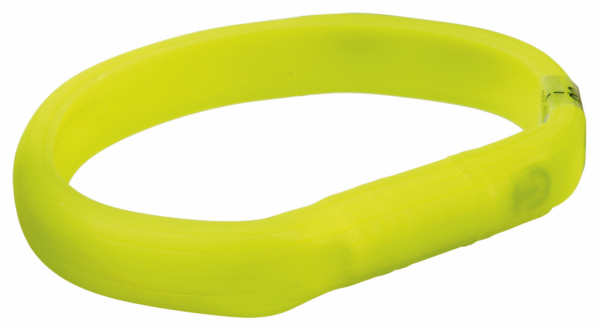 Flash Leuchtband USB, Silikon, M–L: 70cm/18mm grün
