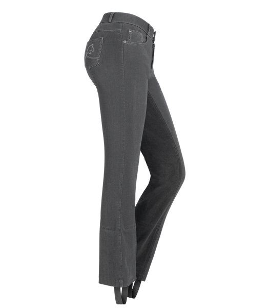 JEANS-JODHPURREITHOSE DORIT 42 hellgrau/alphalt