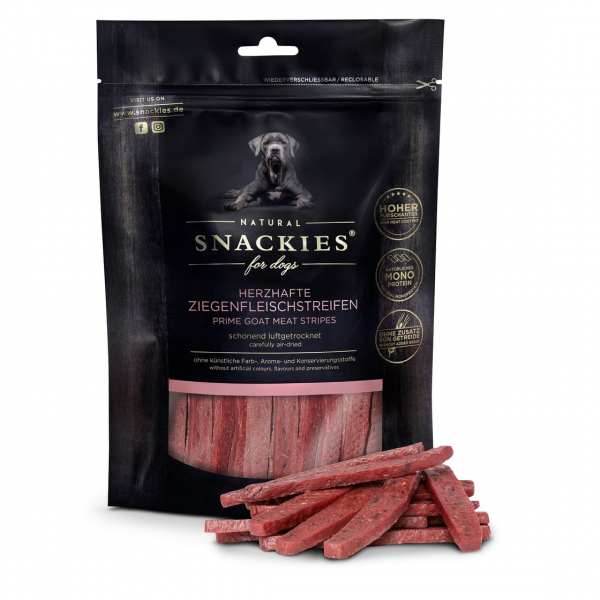 Snackies Herzhafte Ziegenfleischstreifen 170g