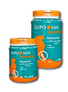 Luposan Gelenkkraft Pellets 30% Grünlippmusch 675g