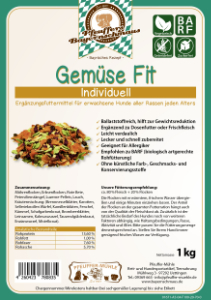 Gemüse Fit Futterergänzungsmittel für Hunde glutenfrei