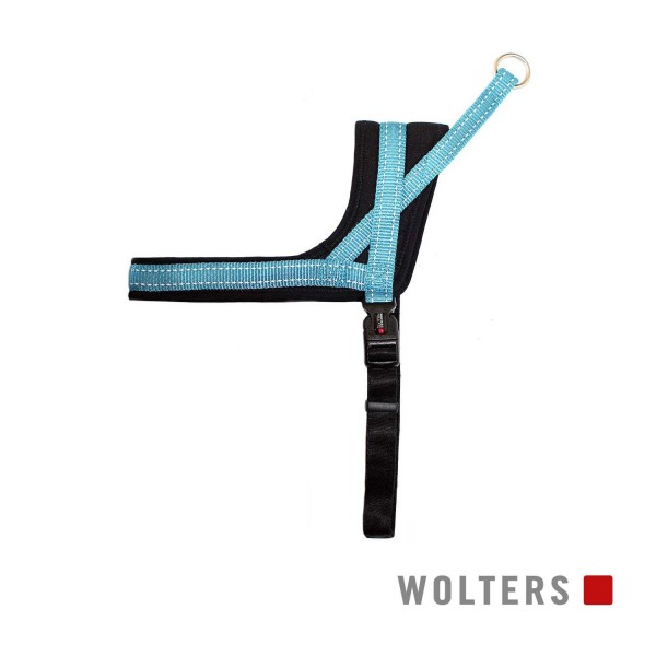 WOLTERS Geschirr Soft&Safe reflek 50-60cm aqua/sch