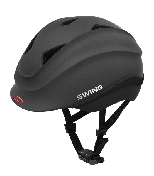 Swing KINDERREITHELM K4, schwarz matt Gr. 46-51 cm